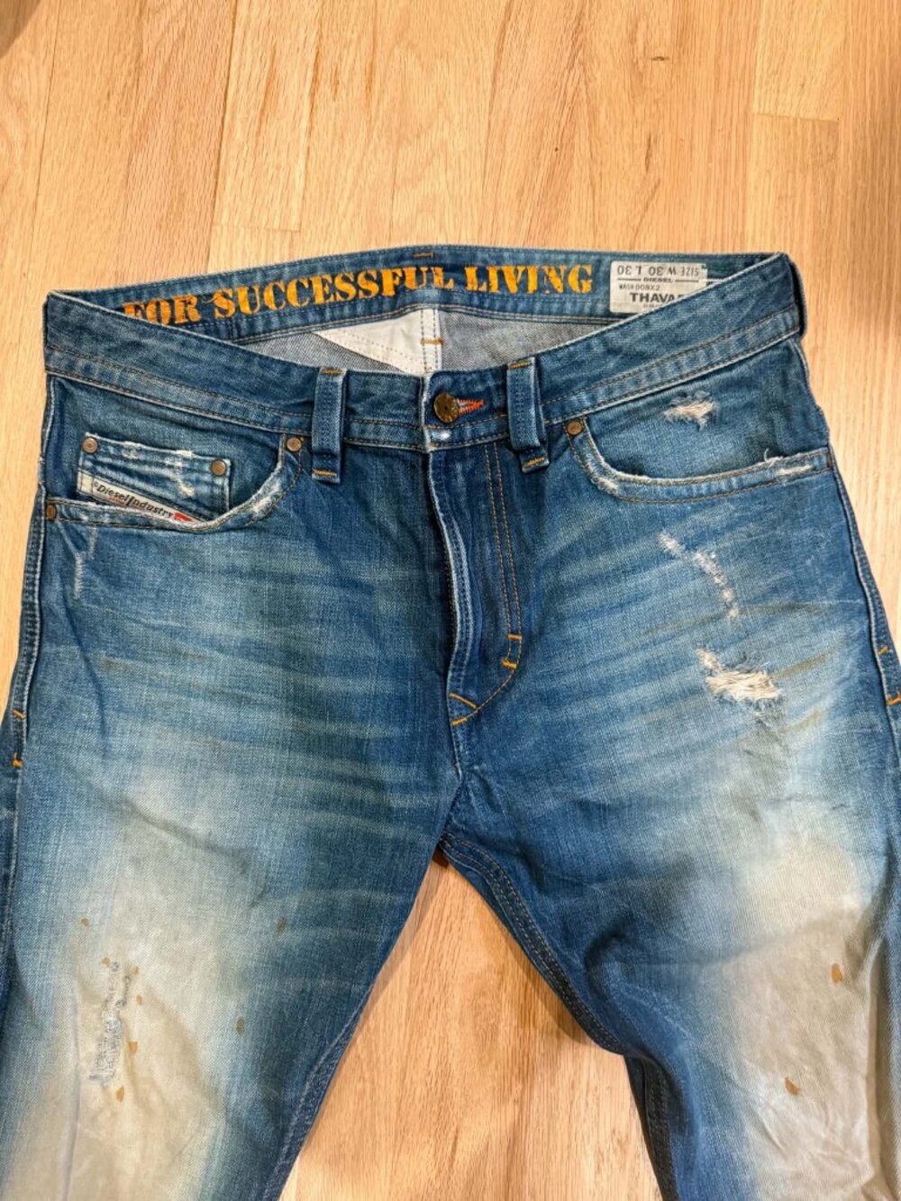 Diesel Thavar Blue Eyecons 2012/1 Edition 008X2 Slim Skinny Jeans 30x30